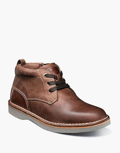 Navigator Jr. Boys Plain Toe Chukka Boot Brown CH