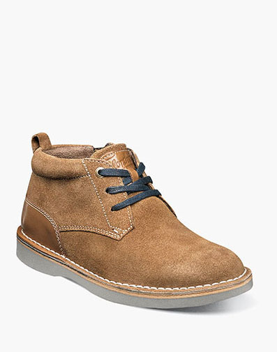 Navigator Jr. Boys Plain Toe Chukka Boot Mocha
