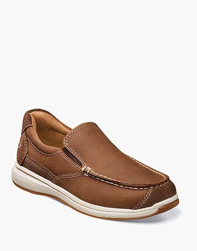 Great Lakes Jr. Boys Moc Toe Slip On in Stone for $95.00 dollars.