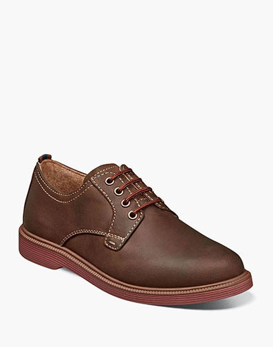 Supacush Jr. Boys Plain Toe Oxford in Brown CH for $95.00 dollars.