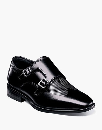 Postino Jr. Boys Double Monk in Black for $80.00 dollars.