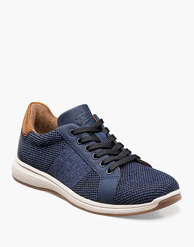 Great Lakes Jr. Boys Knit Lace To Toe Oxford in Navy for $85.00 dollars.