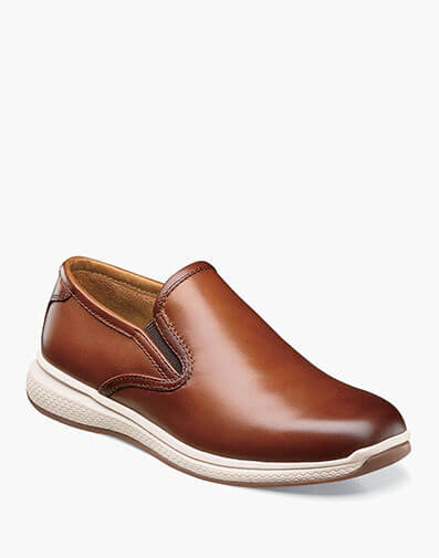 Great Lakes Jr. Boys Plain Toe Slip On in Cognac for $85.00 dollars.