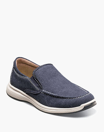 Venture Jr. Canvas Venetian Slip On in Navy for $85.00 dollars.