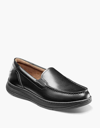 Central Jr. Moc Toe Venetian Loafer in Black for $90.00 dollars.