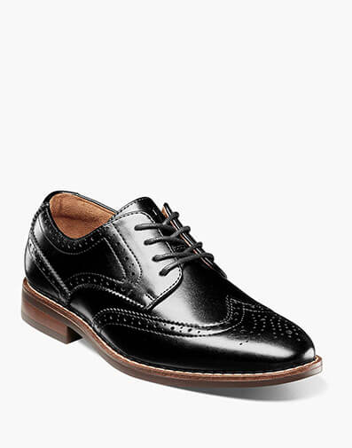 Rucci Jr. Wingtip Oxford in Black for $90.00 dollars.