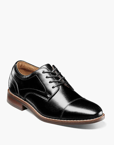 Rucci Jr. Cap Toe Oxford in Black for $90.00 dollars.