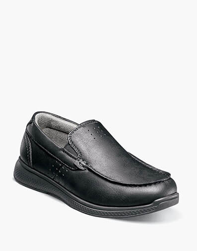Crossover Jr. Boys Moc Toe Slip On Sneaker in Black for $90.00 dollars.