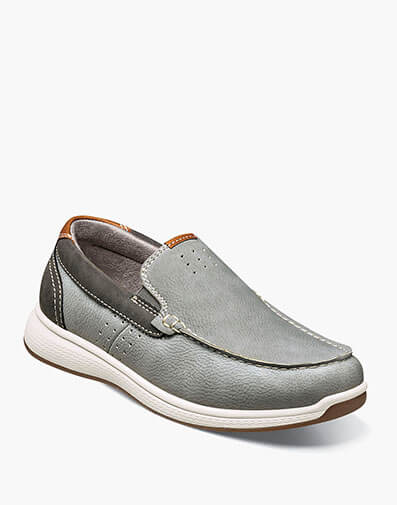 Crossover Jr. Boys Moc Toe Slip On Sneaker in Gray for $90.00 dollars.