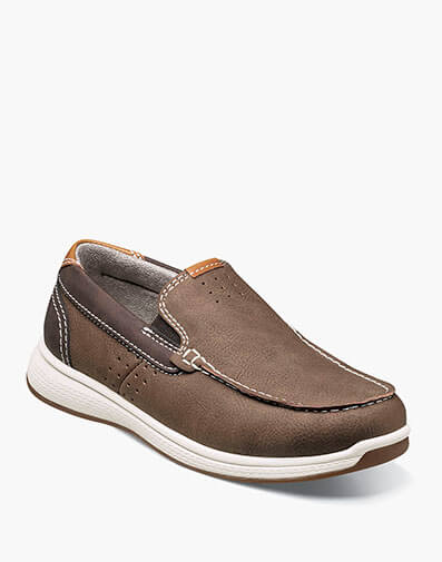 Crossover Jr. Boys Moc Toe Slip On Sneaker in Mushroom for $90.00 dollars.