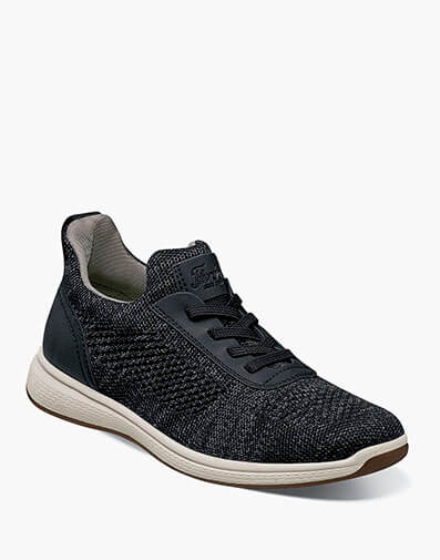 Satellite Jr. Boys Knit Elastic Lace Slip On Sneaker in Black for $90.00 dollars.