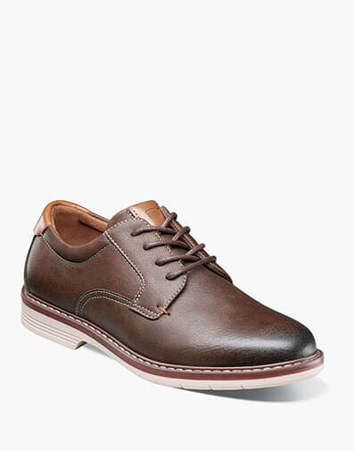 Norwalk Jr. Boys Plain Toe Oxford in Brown CH for $90.00 dollars.