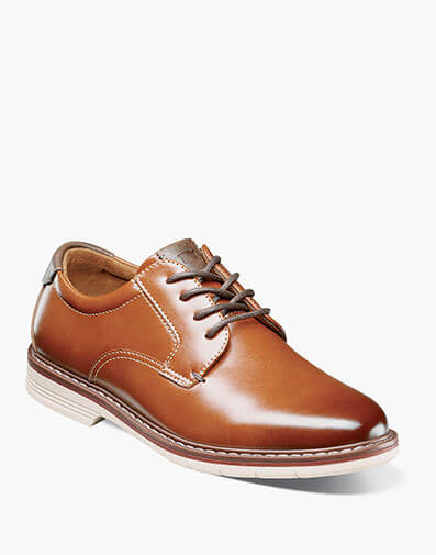 Norwalk Jr. Boys Plain Toe Oxford in Cognac Multi for $90.00 dollars.