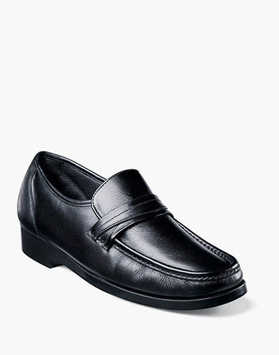 Lido Moc Toe Slip On Loafer in Black for $165.00 dollars.
