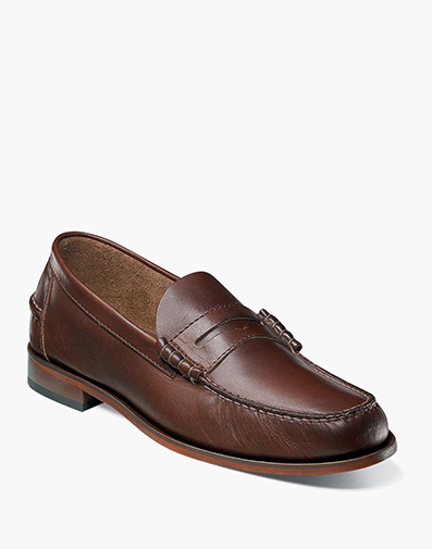 Berkley Moc Toe Penny Loafer in Brown CH for $110.00 dollars.