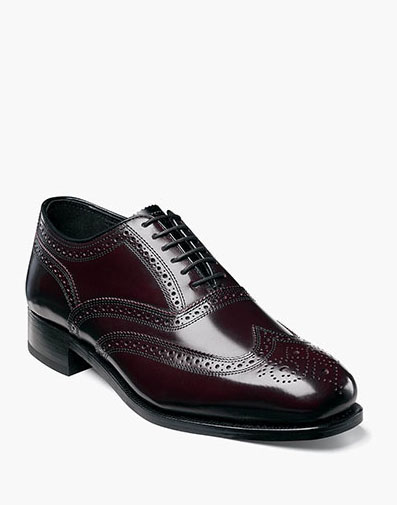 Lexington Wingtip Oxford in Burgundy for $180.00 dollars.