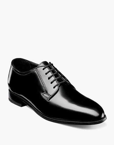 Lexington Plain Toe Oxford in Black for $180.00 dollars.