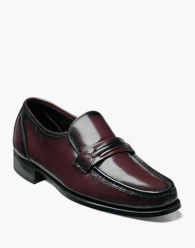 Como Moc Toe Strap Loafer in Black Cherry for $175.00 dollars.